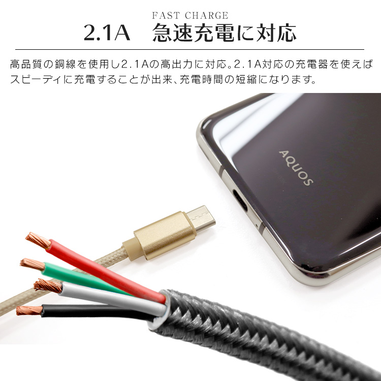 充電ケーブル type-c 0.25m 0.5m 1m 1.5m 2m Type-C USB 充電コード 充電器 高速充電 android アンドロイド データ転送 iPad Pro   Xperia XZs   Xperia XZ   Xperia X compact   Nexus 6P   Nexus 5X 等 タイプC 送料無料