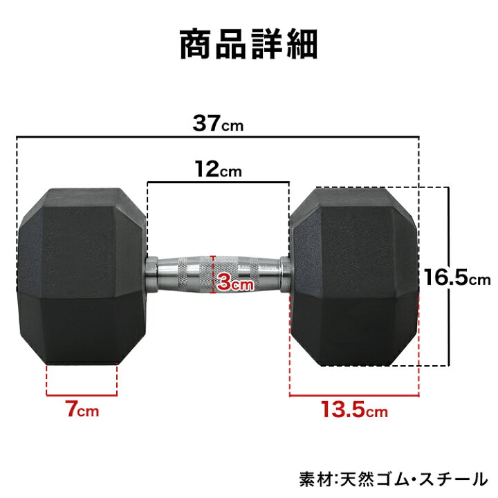 楽天市場】【クーポンで最大20%OFF】ダンベル 17.5kg ヘキサゴン 