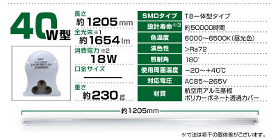 【ポイント最大16倍】【2016秋モデル】LED蛍光灯40W型器具一体型120cm100V/200V対応led蛍光灯40wled蛍光灯40w形直管led蛍光灯40w直管120cmled蛍光灯40w型led蛍光灯直管40wled蛍光灯直管40w形ledライトled蛍光灯10800円以上送料無料