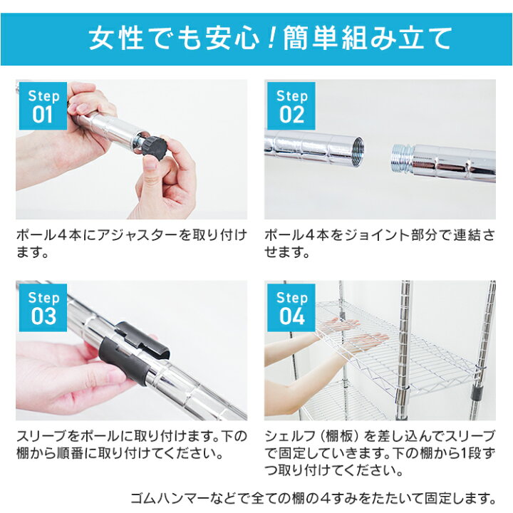 楽天市場】【クーポンで6%OFF】スチールラック 幅120 奥行30 メタル 