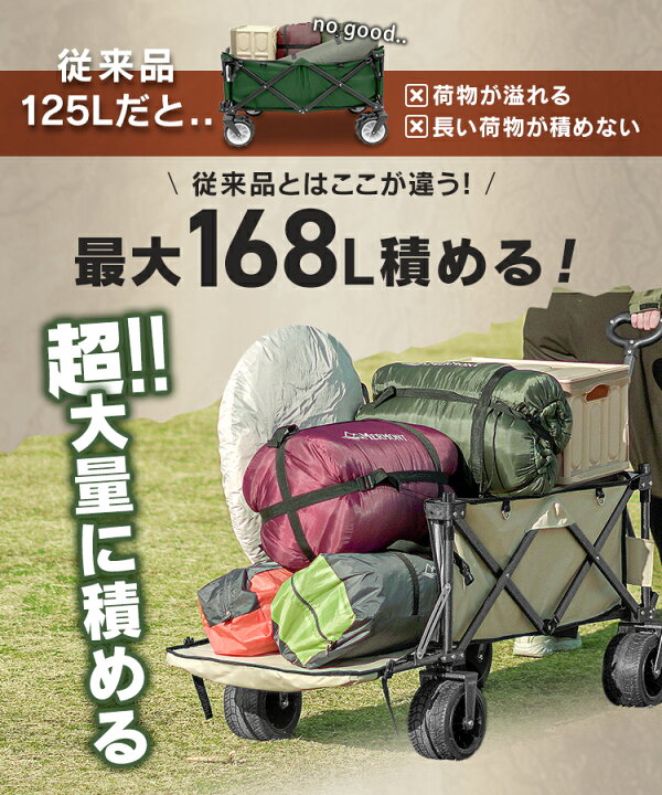 楽天市場】【クーポンで最大11%OFF】アウトドアワゴン キャリーワゴン 