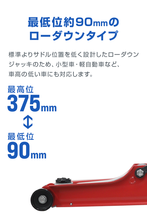 楽天市場】【本日6%OFFクーポン】【360°回転タイプ】フロアジャッキ