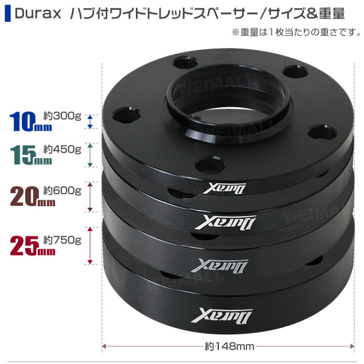 楽天市場】【クーポンで最大11%OFF】Durax ワイドトレッドスペーサー 
