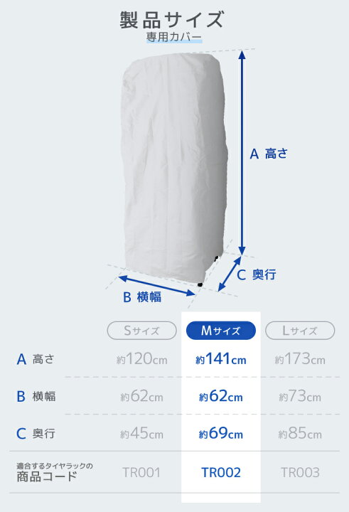 楽天市場】【最大400円OFFクーポン】タイヤラック カバー付 普通車用 4 