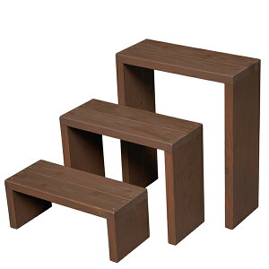 【完成品】WelcomeWood 木製フラワースタンド WSF453 幅45cm 3段タイプ 屋外 室内 プランター スタンド 花台 フラワーラック ガーデニング 棚 ナチュラル おしゃれ 日本製 全5色