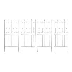 アイアンフェンス ロータイプ オールドシャトーフェンス150 幅71.5×高さ156cm 4枚組 スチール製 OC002L-4P