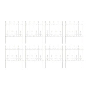 アイアンフェンス ミニタイプ オールドシャトーフェンス 幅72×高さ92cm 8枚組 スチール製 OC004S-8P