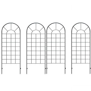 アイアンフェンス クラシックフェンス150 ロータイプ 幅50×高さ156cm 4枚組 スチール製 YB015L-4P