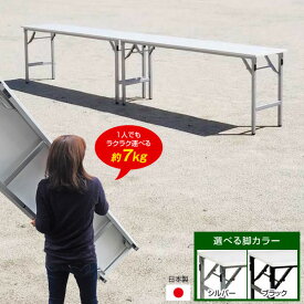 折りたたみテーブル 耐水 超軽量 会議用 折り畳みテーブル 幅180cm 日本製 長期保証 濡れても大丈夫な屋外机 SLT-1845N02