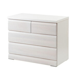 クローゼットチェスト ホワイト 幅80.5cm 3段 収納家具 日本製 完成品 クローゼットタイプ 隠しキャスター付 SA-0033-NS