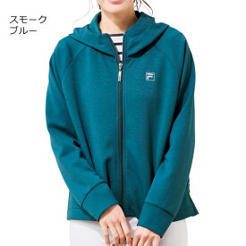 FILA フィラ アウター感覚パーカー UV対策 花粉対策 左右脇ポケット バックプリントパーカー 秋冬春 レディース 婦人服 961528