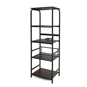 レンジラック ハイタイプ 幅55cm スライド式収納棚 コンセント2口 CH-2320