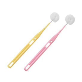 【株式会社オーラルケア】モアブラシ　2色1セット（イエロー・ピンク各1本）【定番在庫】即日・翌日配送可【介護用品】口腔ケア/オーラルケア/歯みがき/歯ブラシ【通販】