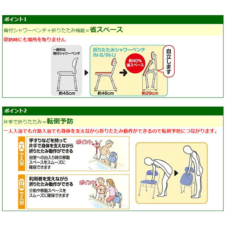 楽天市場】【アロン化成】安寿 折りたたみシャワーベンチIN-S 背付タイプ 座面角型 / (レッド)536-342 (ブルー)536-340 (グリーン )536-346【定番在庫】即日・翌日配送可【介護用品】お風呂/入浴用いす/椅子/シャワーチェアー/イス/片手でたためる【通販】 : 福祉 ... 楽天市場】【アロン化成】安寿 折りたたみシャワーベンチIN-S 背付タイプ 座面角型 / (レッド)536-342 (ブルー)536-340 (グリーン )536-346【定番在庫】即日・翌日配送可【介護用品】お風呂/入浴用いす/椅子/シャワーチェアー/イス/片手でたためる【通販】 : 福祉 ...