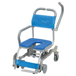 【ウチヱ】シャワーラク4輪自在 U型シート / SWR-132 ※送料実費【メーカー直送】※返品・交換不可※代引不可※【介護用品】お風呂/シャワーキャリー/入浴用車イス/椅子【通販】