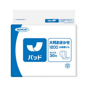 【王子ネピア】Gネピアテンダー 大判おまかせ1200 水様便にも(30枚) / 48600【定番在庫】即日・翌日配送可【介護用品】大人用紙おむつ/おとな用/紙オムツ/尿取りパッド【通販】