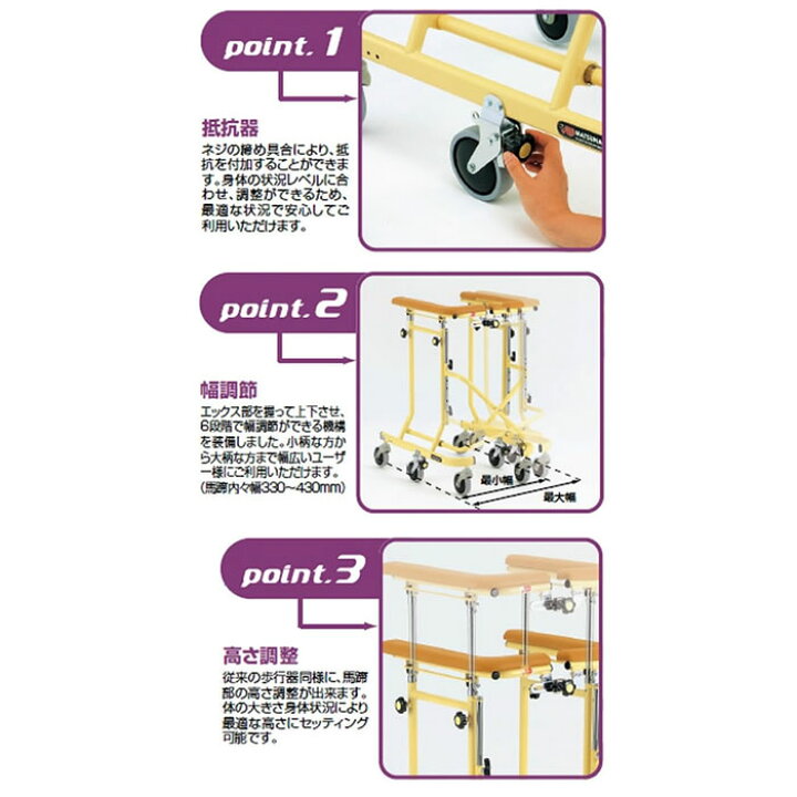 楽天市場】【松永製作所】6輪歩行器 らくらくウォーカー ホップ 