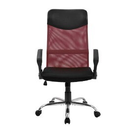 2個セール【ワイン】オフィスチェア メッシュ+PU ハイバック　大人気 オフィスチェア メッシュ ワークチェア 勉強椅子 パソコンチェア デスクチェア PCチェア 学習椅子 事務椅子 疲れにくい