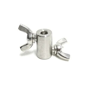 4mm ストッパー 10個 ステンレス 締め付け防止金具 わな くくりわな 304 ダブル ダブルネジ 4mm ストッパーw 蝶ネジ ボルト くくり罠