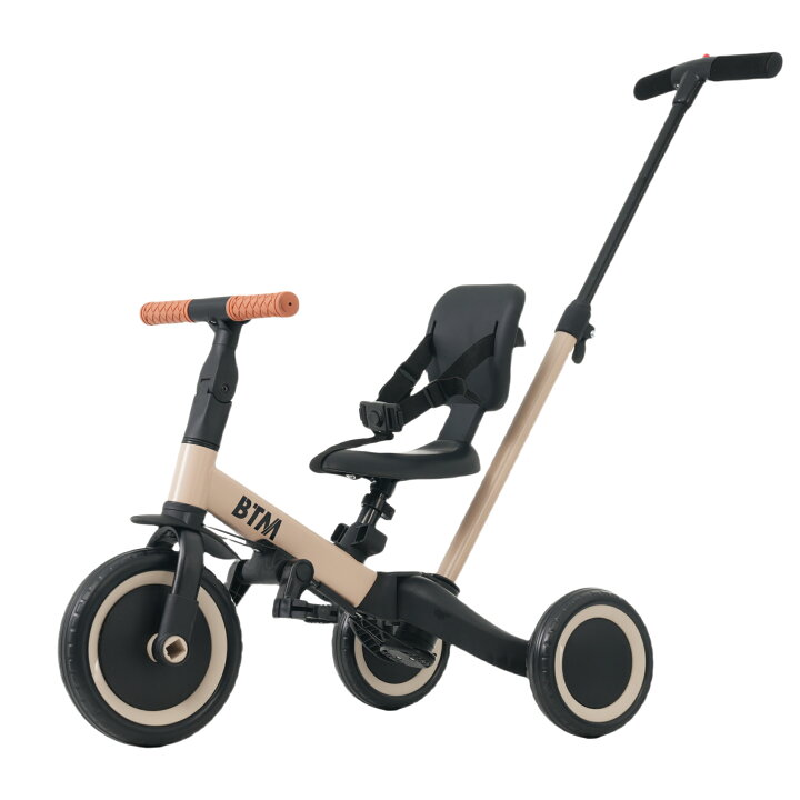 楽天市場】三輪車 足けりバイク 一台4役 ベビーカー かじとり 手押し棒 