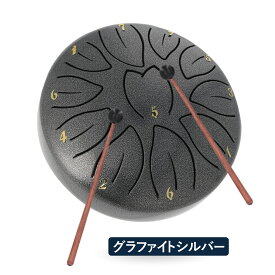 スリットドラム タングドラム 6インチ 11音 Dメジャー マレット・フィンガーピック・収納袋付き
