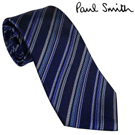 PAUL SMITH ポールスミス ネクタイ シルク 100% M1A-0TIE-J41190-41 BLUE ブルー 青 系 ストライプ ポール・スミス 人気 ブランド ポールスミスネクタイ ポール・スミスネクタイ おしゃれ おすすめ 就職祝い 男性 父の日 ギフト 誕生日 プレゼント