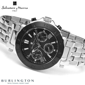 サルバトーレマーラ 腕時計 メンズ Salvatore Marra SM22108-SSBK デイデイト 10気圧防水 シルバー ブラック 黒 銀 人気 ブランド 時計 ウォッチ 普段使い ビジネス おしゃれ おすすめ 男性 誕生日 ギフト 就職祝い プレゼント