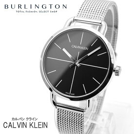 カルバン クライン 腕時計 レディース Calvin Klein K7B23121 イーブン エクステンション ブラック シルバー カルバンクライン おしゃれ おすすめ 人気 ブランド 時計 女性 ギフト プレゼント