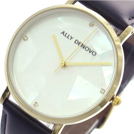 アリーデノヴォ 腕時計 レディース ALLY DENOVO 36mm AF5003-8 GAIA PEARL ホワイトシェル ブラック 人気 ブランド アリーデノヴォ腕時計 アリーデノヴォ時計 おしゃれ 可愛い アリー デノヴォ 時計 女性 ギフト プレゼント