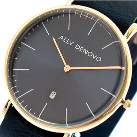 アリーデノヴォ 腕時計 レディース ALLY DENOVO 40mm AM5015-4 HERITAGE ネイビー 人気 ブランド アリーデノヴォ腕時計 アリーデノヴォ時計 おしゃれ 可愛い アリー デノヴォ 時計 女性 ギフト プレゼント