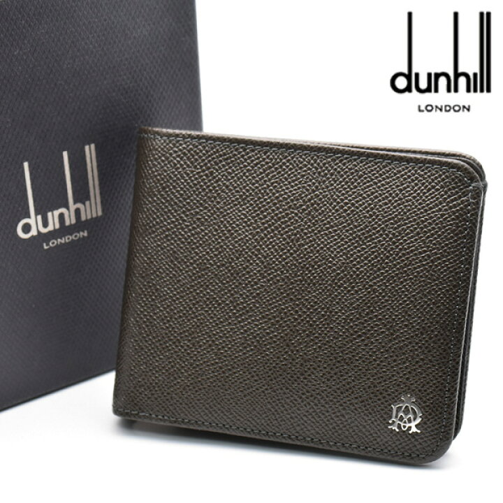 dunhill ダンヒル 二つ折り 長財布 レザー ブラック メンズ ブランド 通販