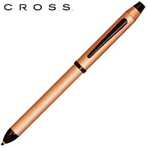クロス 2色 ボールペン 黒 赤 シャーペン 0.5mm CROSS マルチペン 複合ペン Tech3 テックスリー NAT0090-20ST ローズゴールド CROSSマルチペン 人気 ブランド 入学祝い 進学祝い 就職祝い 男性 女性 誕生