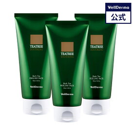 【WELLDERMA公式】【3個セット】ティーツリーハーブピーリングパック150g ピーリング ハーブピーリング 毛穴 ツヤ肌 角質 ヨモギ スピキュール スキンケア トーンアップ 韓国コスメ ウェルダーマ wellderma