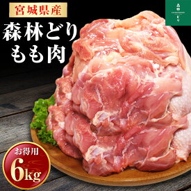 宮城県産 森林どり もも肉 6kg （ 2kg×3P ） 送料無料 冷凍 鶏肉 とり肉 鳥肉 森林鶏 鶏もも肉 鶏モモ肉 鳥もも肉 鳥モモ肉 モモ肉 業務用 小分けお得 真空パック 国産 国内産 油淋鶏 チキンステーキ 照り焼き 料理王国 BBQ バーベキュー 6キロ