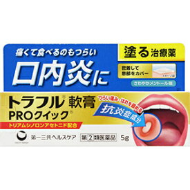 【あす楽】　送料無料　トラフル軟膏PROクイック　5g【第2類医薬品】