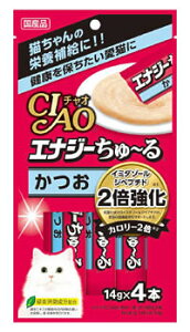 いなばペットフード CIAO チャオ エナジーちゅ〜る かつお 14g (4本)