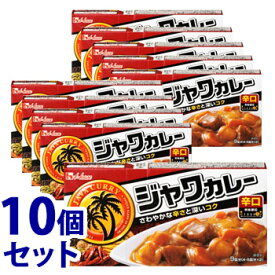 《セット販売》　ハウス食品 ジャワカレー 辛口 (185g)×10個セット カレールウ ルー　※軽減税率対象商品