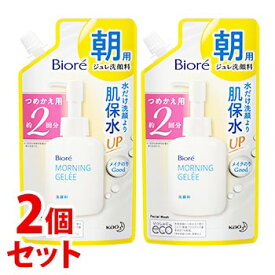 《セット販売》　花王 朝用ジュレ洗顔料 つめかえ用 2回分 (160mL)×2個セット