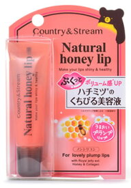 井田ラボラトリーズ カントリー＆ストリーム ハニーフルリップ もも色ボリューム (10g) ハチミツ配合 リップクリーム 唇用美容液 ノンシリコン