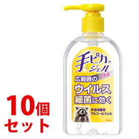 《セット販売》　健栄製薬 手ピカジェル プラス (300mL)×10個セット 消毒・除菌用ジェル　【指定医薬部外品】