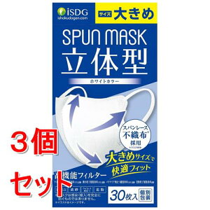 �s�Z�b�g�̔��t ��H���� ISDG�@SPUN�@MASK�@���̌^�@�傫�߁@(30��)×3�Z�b�g�@�z���C�g