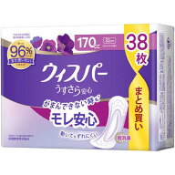 P&G ウィスパー うすさら安心 長時間・夜でも安心用 170cc さわやかな香り (38枚) 32cm 吸水ケア 尿もれ…
