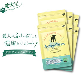 犬 関節 サプリメント 【 アクティブワン 45粒×6袋 】 緑イ貝 乳酸菌 2型コラーゲン プロテオグリカン モリンガ 国内製造 グルコサミン コンドロイチン を含む新軟骨成分『プロテオグリカン』配合 11の無添加 低カロリー おやつ 関節 免疫 健康 フード