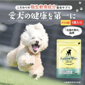 【P10倍】犬 関節 サプリメントアクティブワン 45粒×1袋 無添加 自然由来 犬用 関節 骨 乳酸菌 2型コラーゲン プロテオグリカン モリンガ 国内製造 グルコサミン コンドロイチン 新軟骨成分 低カロリー おやつ 関節 免疫 健康 フード 老犬 高齢 高齢犬 シニア犬