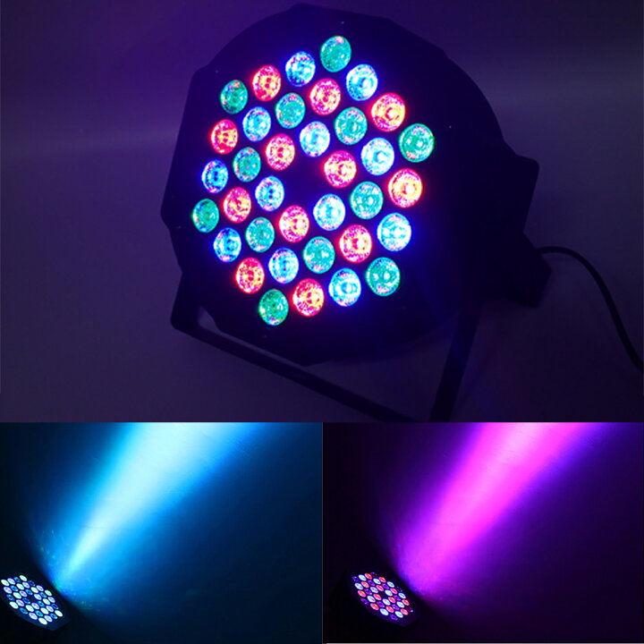 完動品 2W RGB レーザー舞台照明 DMX512対応 音声起動 両方向回転 LED 