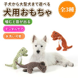 わんちゃんのおもちゃ 恐竜 噛むおもちゃ 選べる3カラー 音がする ぬいぐるみ 犬 おもちゃ 室内犬