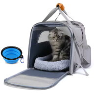 【10日限定P5倍】 猫 キャリー バッグ 中・大型猫用・小型犬・うさぎ用 ペットキャリー 4way ショルダー …