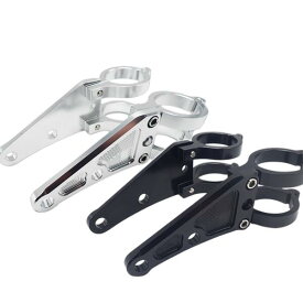 【今だけP5倍★7日限定】 ヘッドライトステー 汎用 バイク フォーク用 ヘッドライト 41mm 41パイ φ41 41φ アルミ製 ブラック シルバー フロントフォーク カスタム ブラケット ゼファー CBR ZRX バンディット ドラッグスター