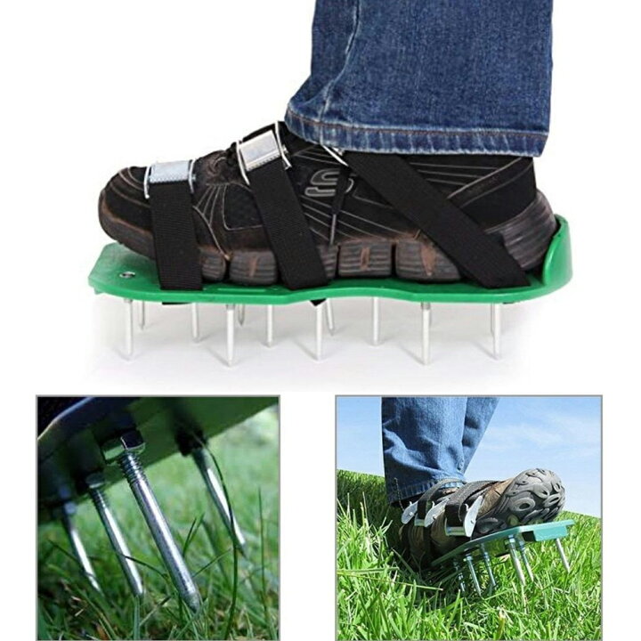 楽天市場 芝生穴あけ用 ガーデンスパイク エアレーション ガーデンシューズ ローンスパイク 全2色 Wellvie Store