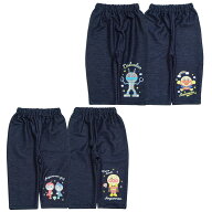 2026年 夏物 アンパンマン ニットデニム どっちも前だよ7分丈パンツ Anpanman